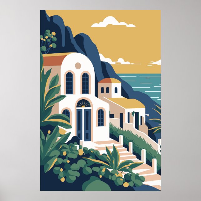 Santorin Island Poster (Framsidan)