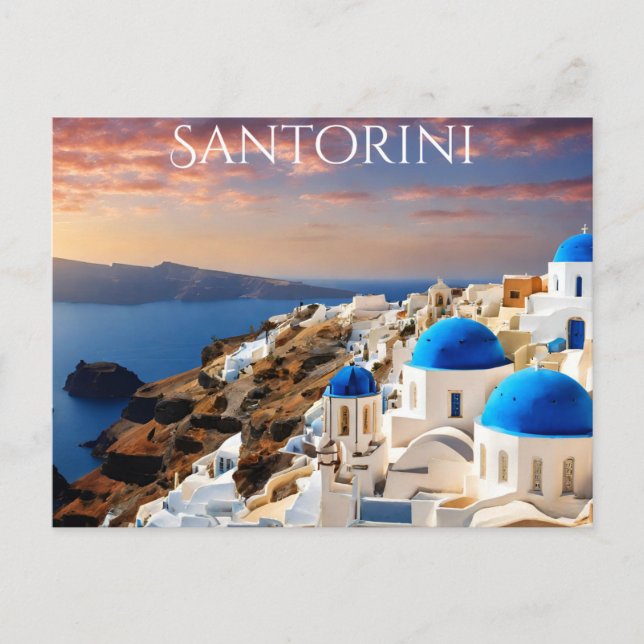 Santorini (6) vykort (Framsida)