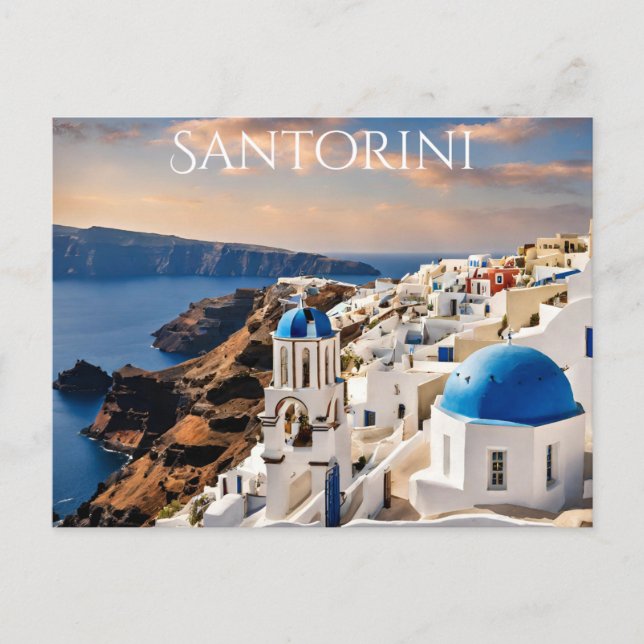 Santorini (8) vykort (Framsida)