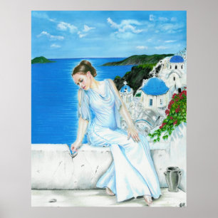 Santorini affisch