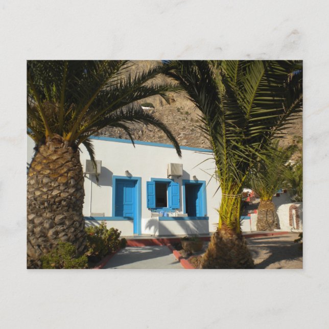 Santorini Ancient Thira Photo Colette GuggenheiM Vykort (Framsida)