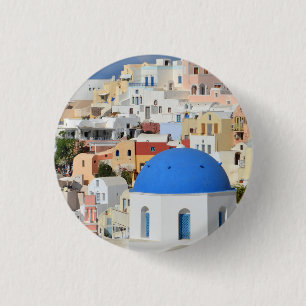 Santorini arkitektur knäppas/emblem knapp