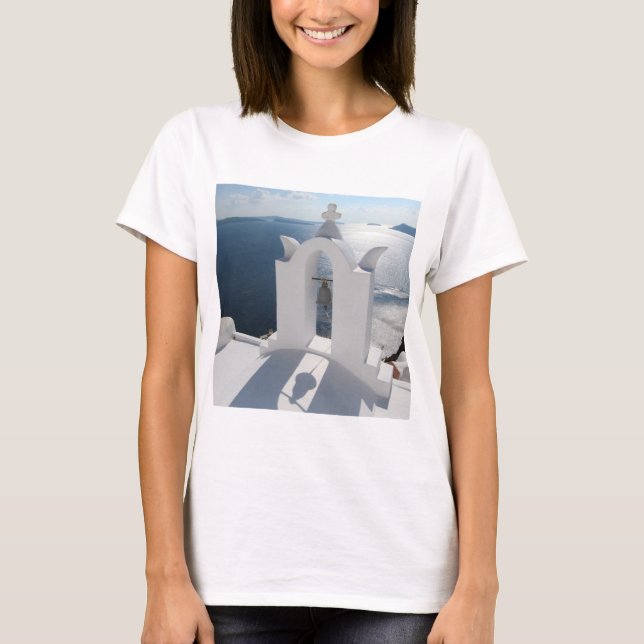 Santorini Bell Torn Cast Shadow T Shirt (Framsida)
