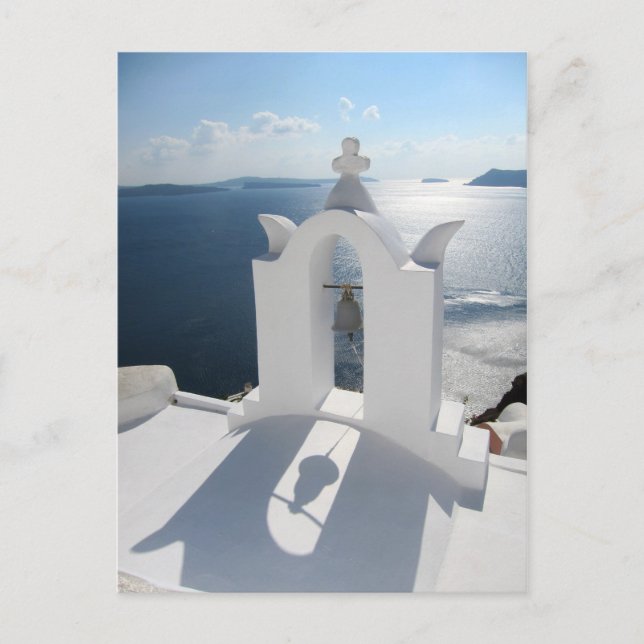 Santorini Bell Torn Cast Shadow Vykort (Framsida)