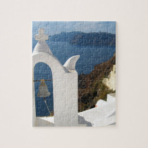 Santorini Bell Torn under eftermiddagen Sol Pussel
