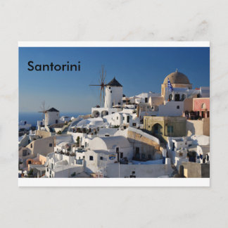 Santorini Canvas Vykort