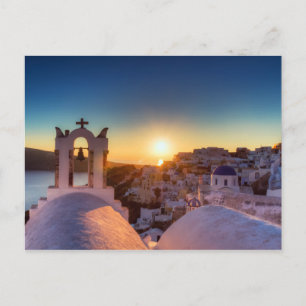 Santorini - Cycladic Oia vid vykort