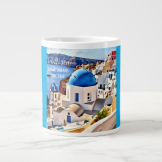 Santorini, där Dreams Kom True Jumbo Mugg