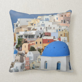 Santorini det Oia fotoet kudder Kudde
