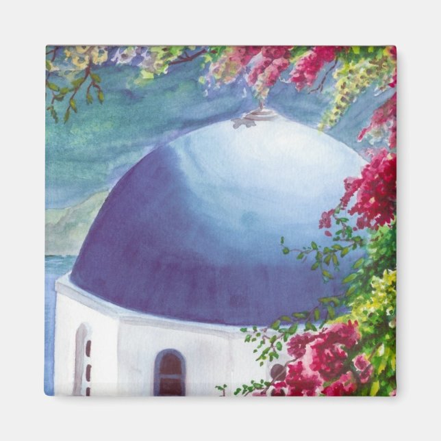 santorini dome magnet (Framsidan)