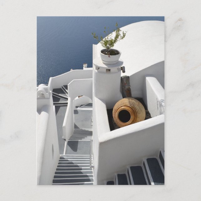 Santorini Dreams Postcard Vykort (Framsida)