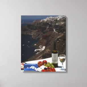 Santorini-dröm Canvastryck