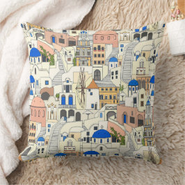 Santorini drömmar kudde