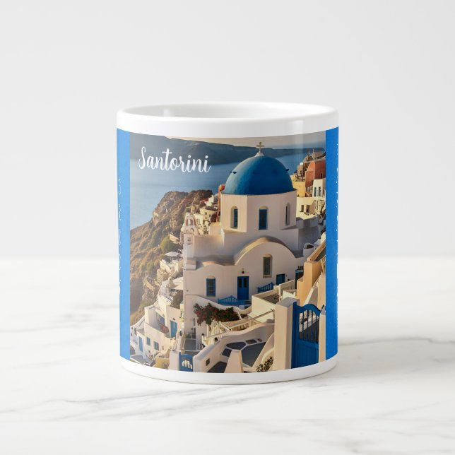 Santorini, en grekisk paradisspecialitet Mugg Jumbo Mugg (Framsidan)