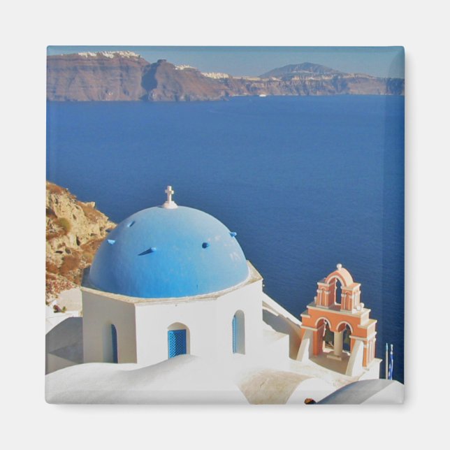 Santorini från Oia Magnet (Framsidan)