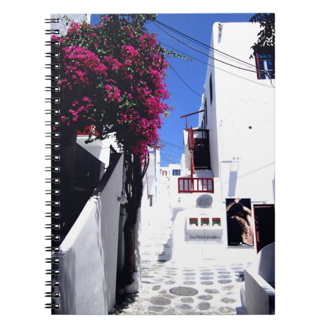 Santorini gata anteckningsbok (Framsidan)