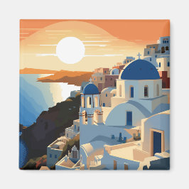 SANTORINI GREECE #1 MAGNET