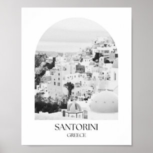 Santorini Greece Arch Photo Print Poster