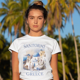 Santorini Greece Beautiful Paradise T Shirt
