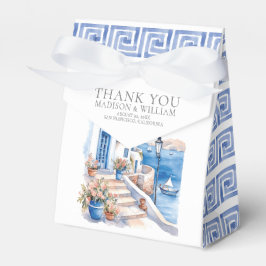 Santorini Greece Bröllop Personlig Minimum Presentaskar