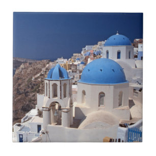 Santorini Greece Ceramic Tile Kakelplatta