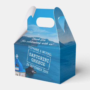 Santorini Greece Destination Wedding Personlig Presentaskar