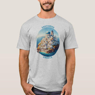 Santorini Greece Europe T Shirt