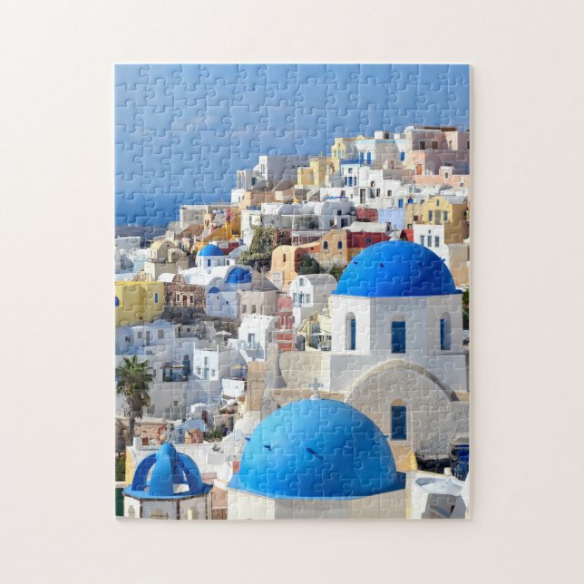 Santorini Greece Europe Travel Photography Vuxen Pussel (Vertikal)