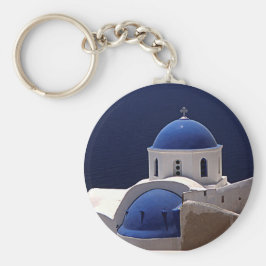 Santorini Greece Island Nyckelring
