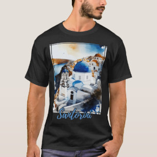 Santorini Greece Island Vacation T Shirt