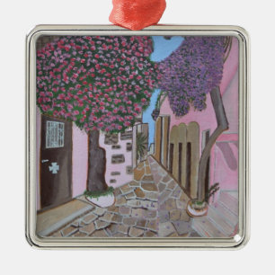Santorini Greece Ornament