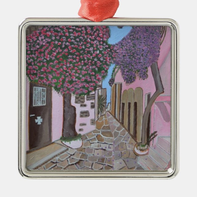 Santorini Greece Ornament (Framsidan)