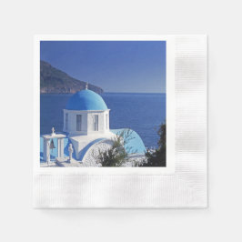 Santorini Greece Pappersservett