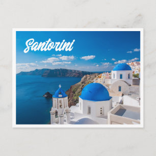Santorini Greece Photo Postcard Vykort