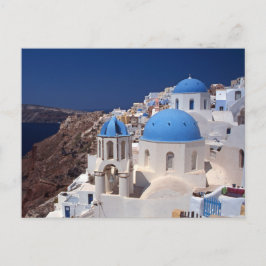 Santorini Greece Postcard Vykort
