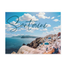 Santorini Greece Postcard