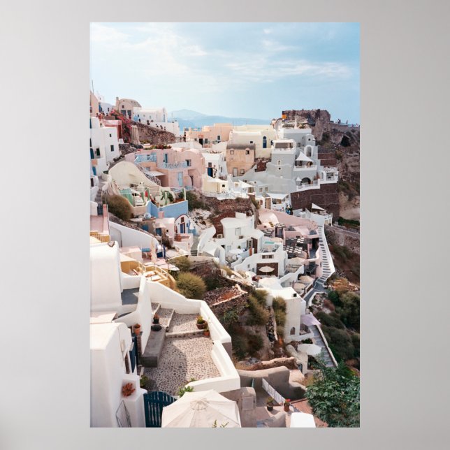 SANTORINI GREECE POSTER (Framsidan)