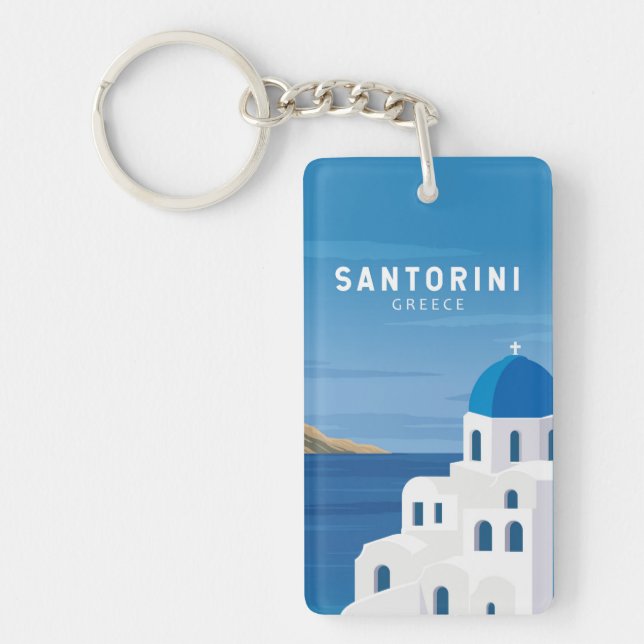 Santorini Greece Retro Vintage (Framsidan)