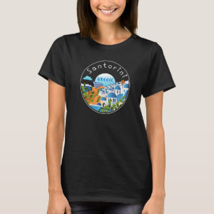 Santorini Greece Souvenir 3 T Shirt