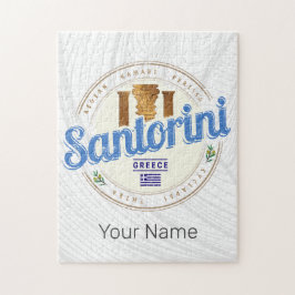 Santorini Greece Vintage Aegean Cyclades Island Pussel