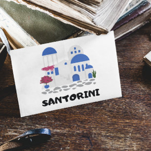 Santorini Greece Vintage Vykort
