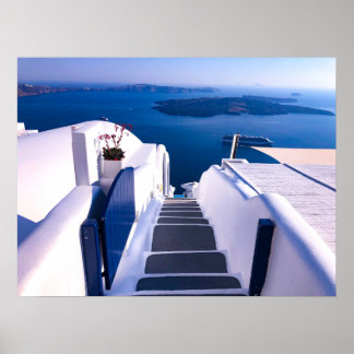 Santorini Greece Wall Art Poster
