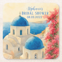 Santorini Grek Citrus Medelhavet Bröllopsdusch