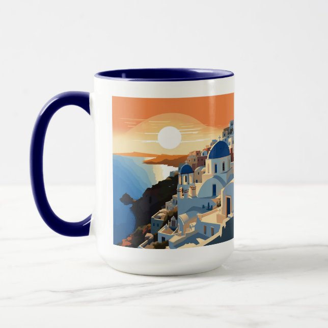 SANTORINI GREKLAND #1 MUGG (Vänster)