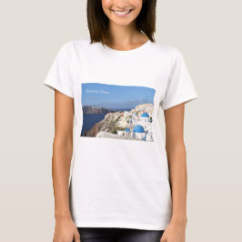 Santorini Grekland, by av Oia, fotografi T Shirt