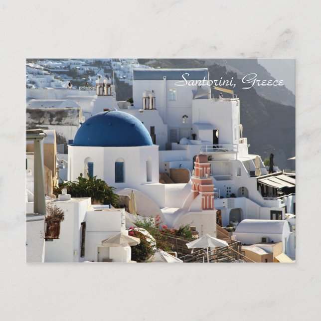 Santorini, Grekland, byn Oia, fotografi Vykort (Framsida)