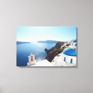 Santorini Grekland Canvastryck