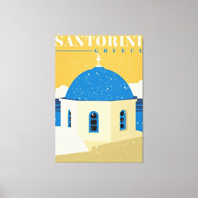 Santorini Grekland Canvastryck (Framsida)