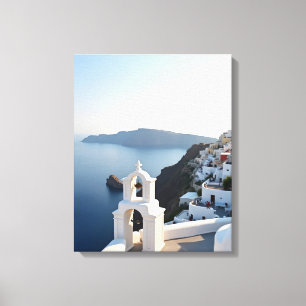 Santorini Grekland Canvastryck