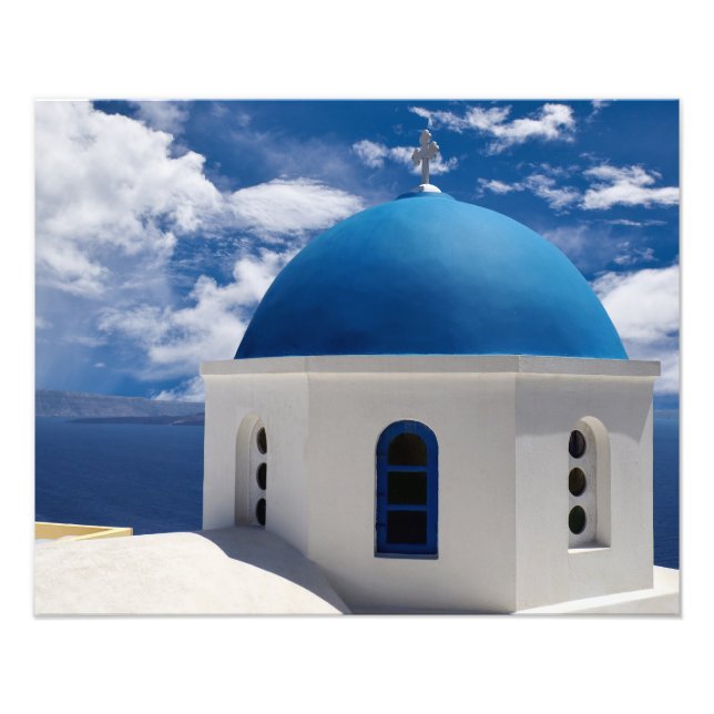 Santorini, Grekland Fototryck (Framsidan)